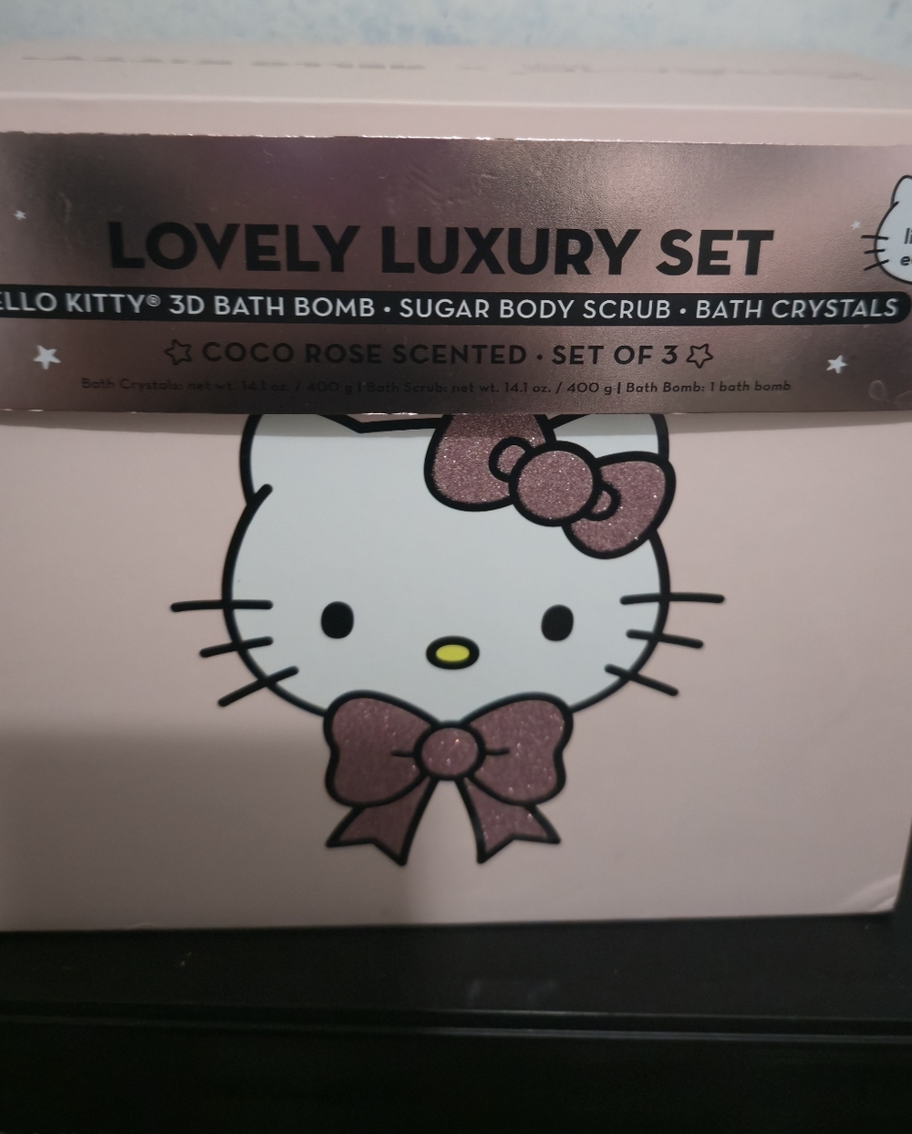 Hello Kitty Coco Rose Bath & Body Gift Set - Pink and Gold Accents